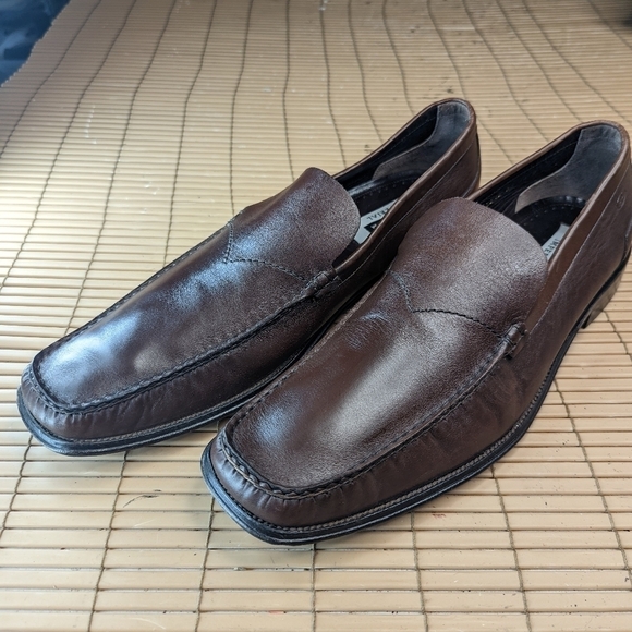 Florsheim IMPERIAL brown leather Venetian Loafers men's size 14D - Picture 3 of 11